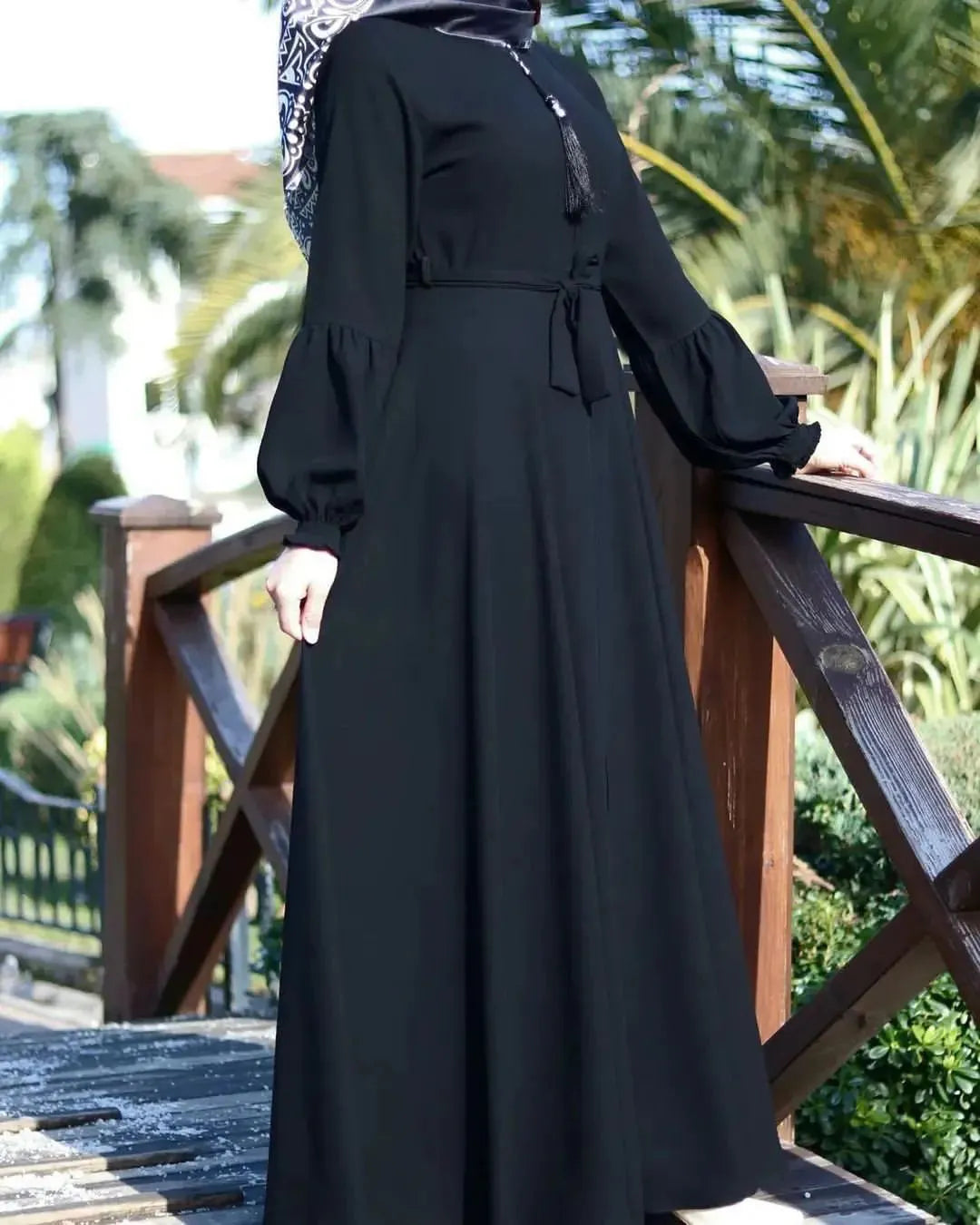 Plain Abaya With Zip