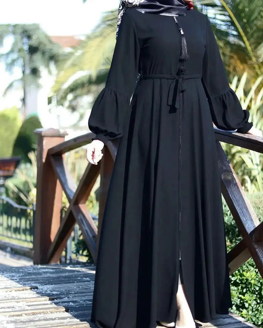 Plain Abaya With Zip