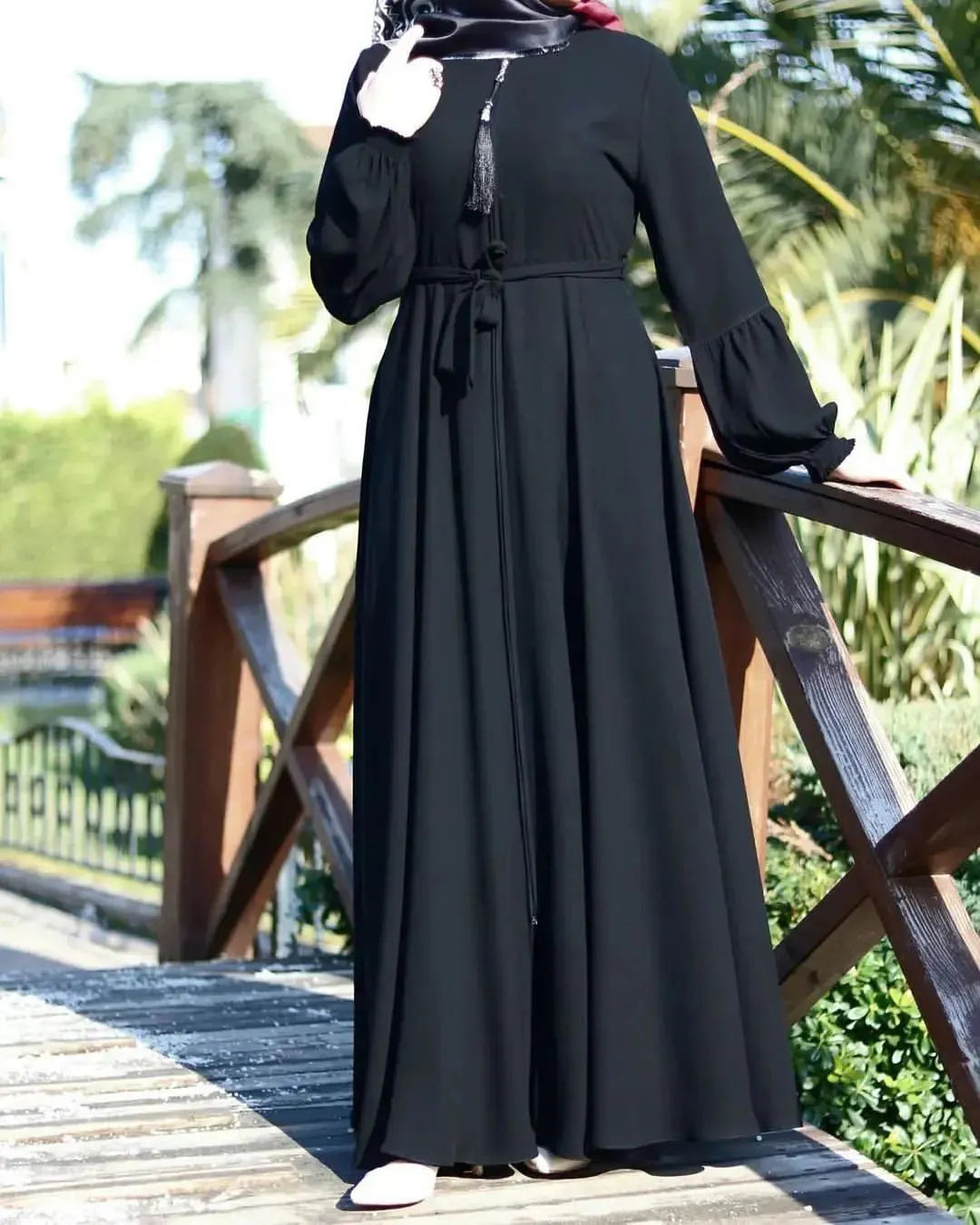 Plain Abaya With Zip